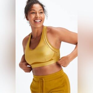 NWT - Fabletics Belle Iridescent Adjustable High Impact Sports Bra - Size XS